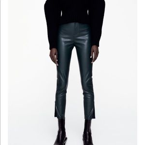Faux leather leggings
